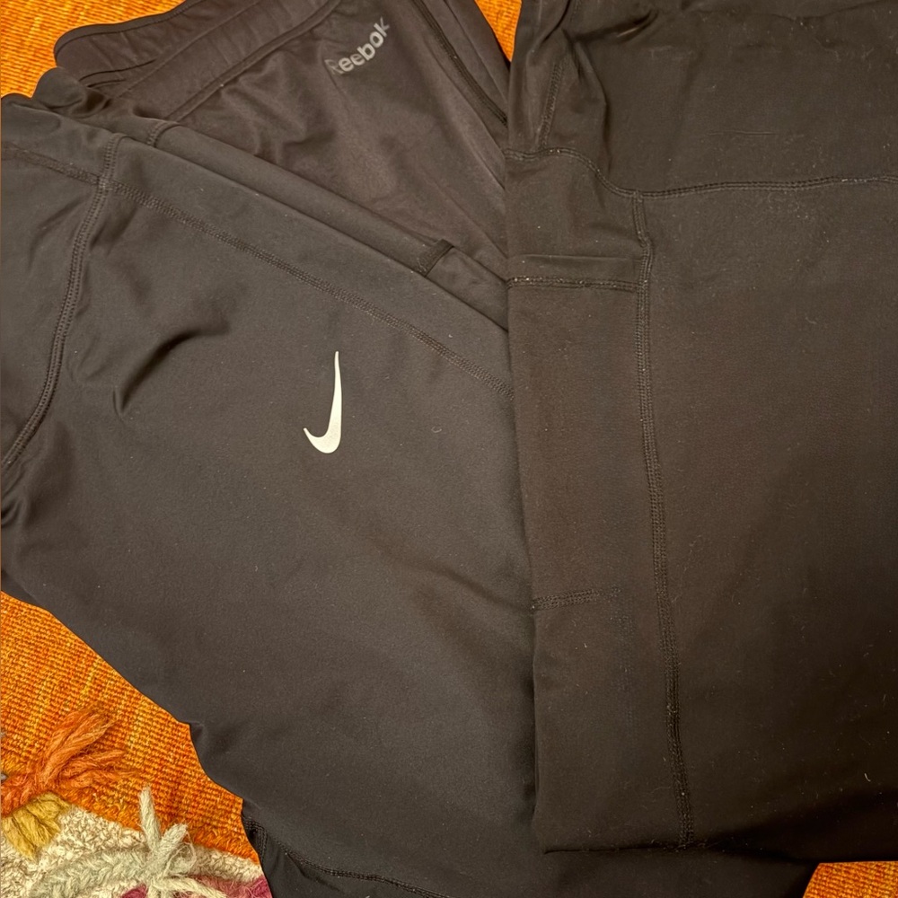 3 pairs of jogging workout exercise pants- Nike Rebook yogalicious XXL  #5